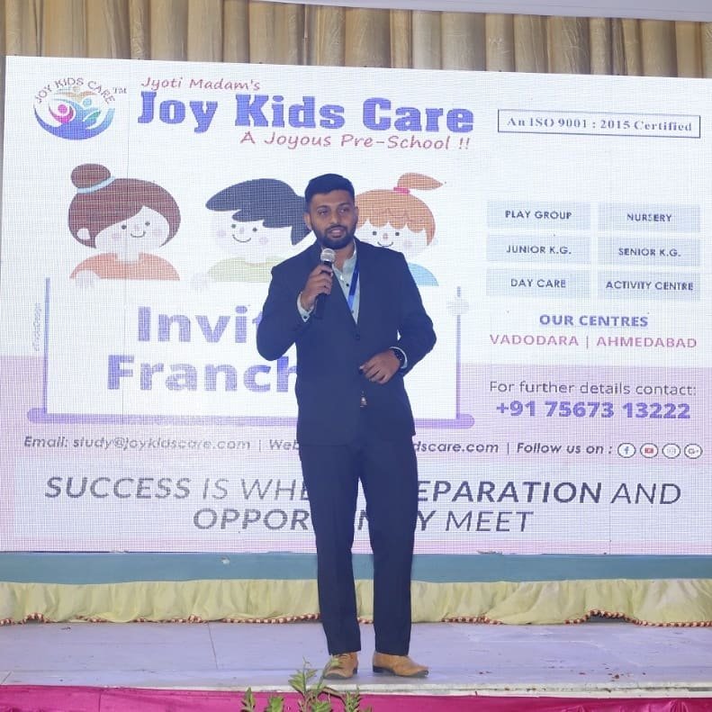 Jay Pardasani presenting Joy Kids Care